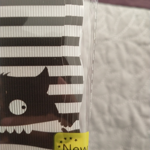 Clear black/white Cat IphoneX/S Wavy Grip Case - Picture 2 of 2